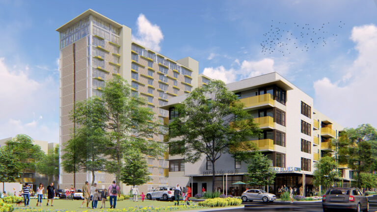 Travis Flats residential and mixed use affordable housing development